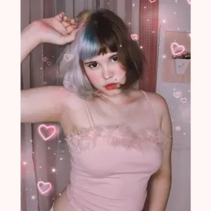 “PINK CUTE  SEXY FURRY SUSPENDER” VEST TOP W031101