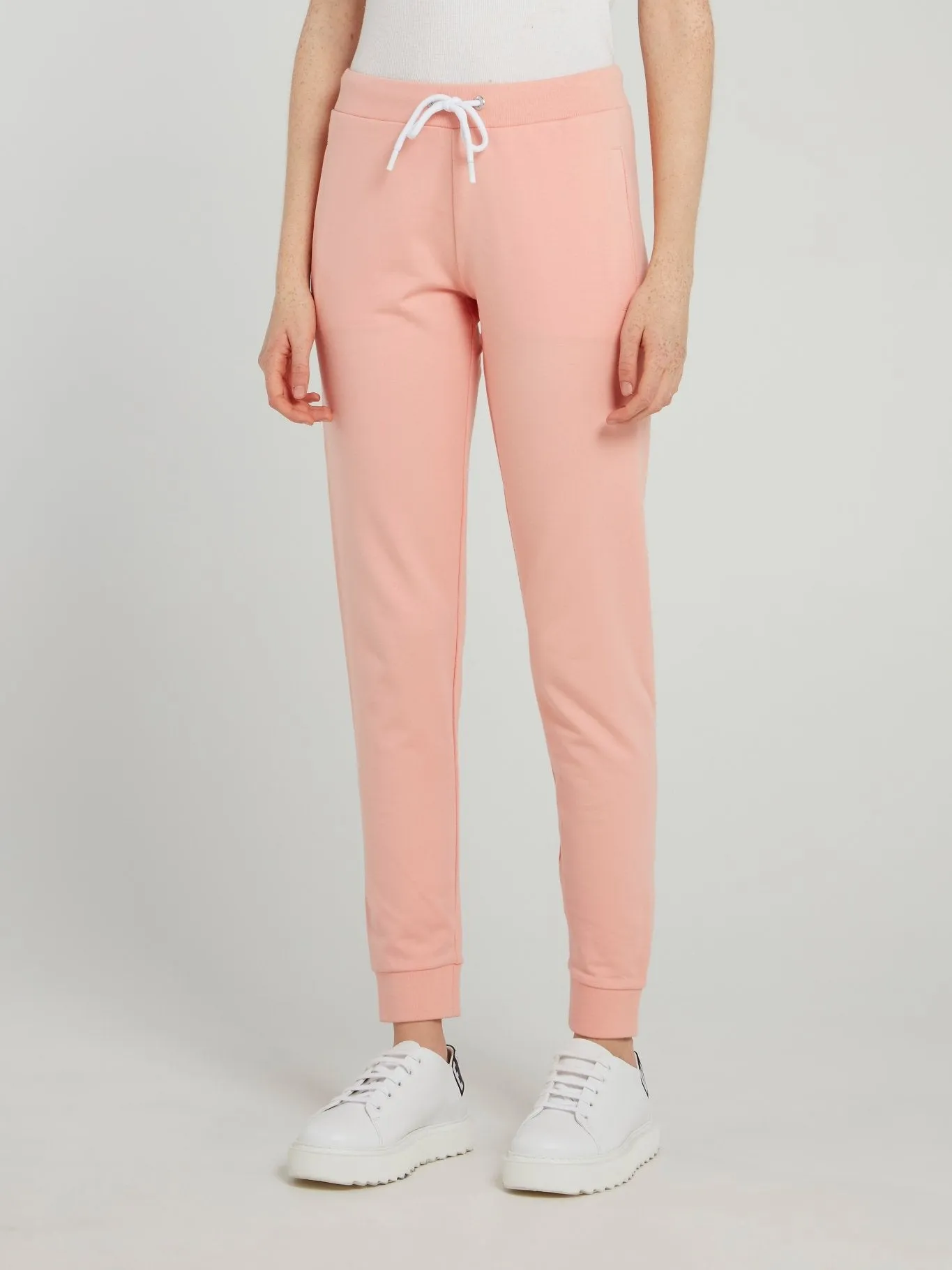 Pink Drawstring Fleece Sweatpants