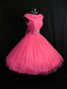 Pink Wedding Dresses, Knee Length Wedding Gown Tulle Wedding Gowns Ball Gown Bridal Dress, Vintage Prom Dresses, Formal Weddings Gowns