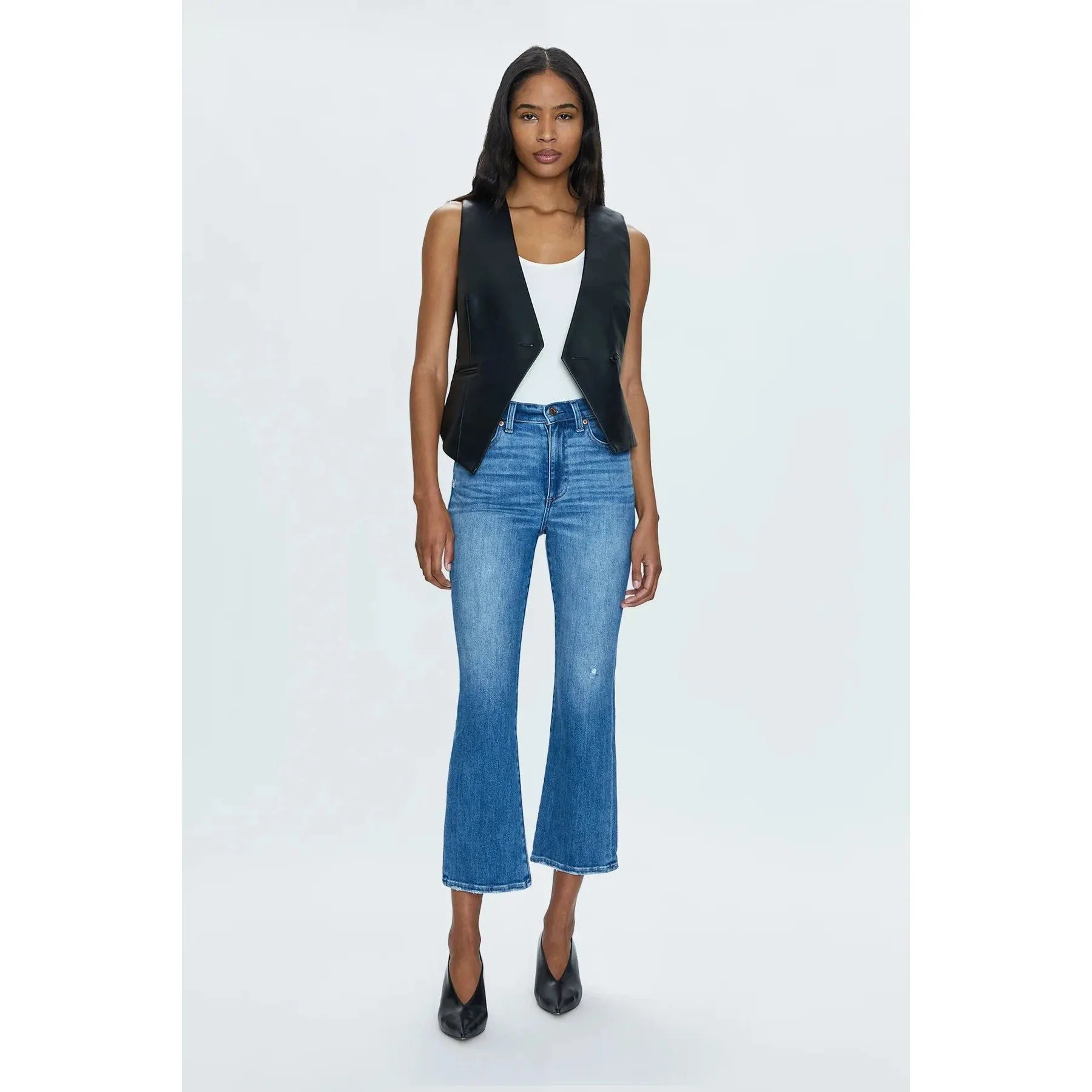 Pistola Women's Lennon High Rise Crop Boot Jeans