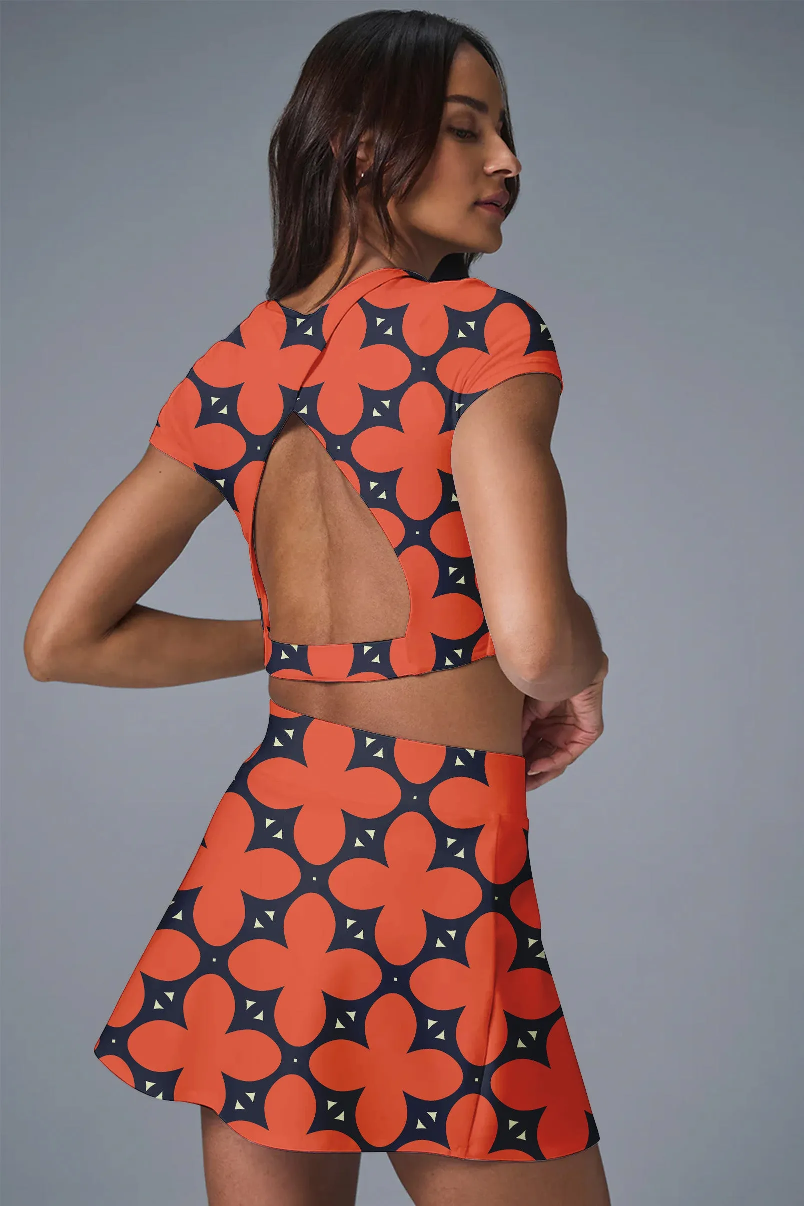 Power Petal 2-Piece Active Set – Coral Energy