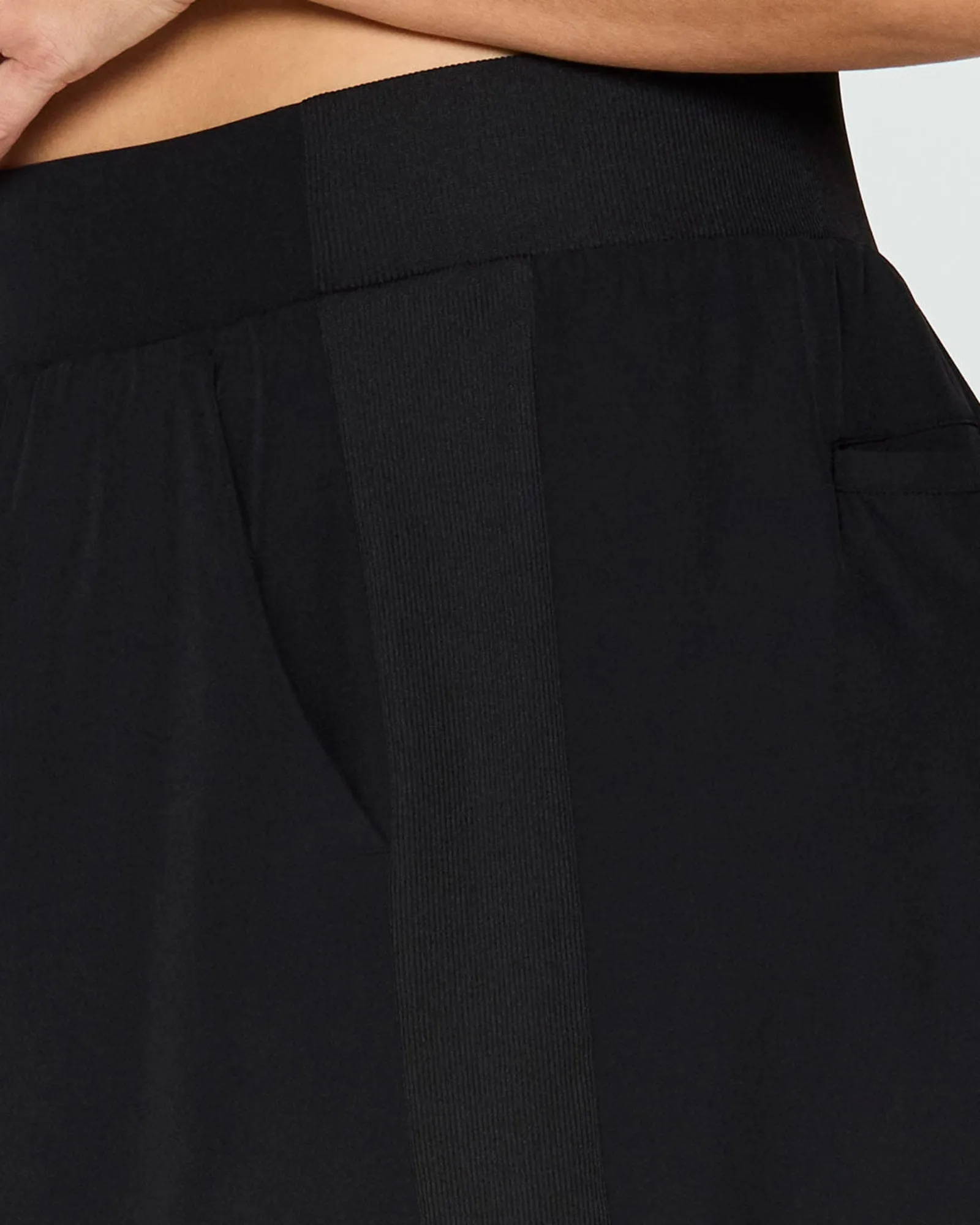 Prime Ribbed Skort | Black