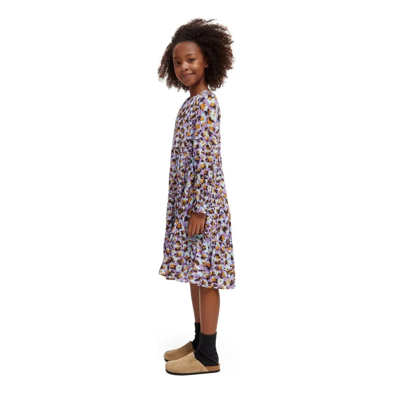 Printed Panelled Dress