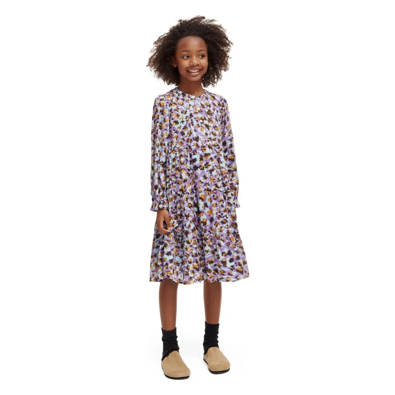 Printed Panelled Dress