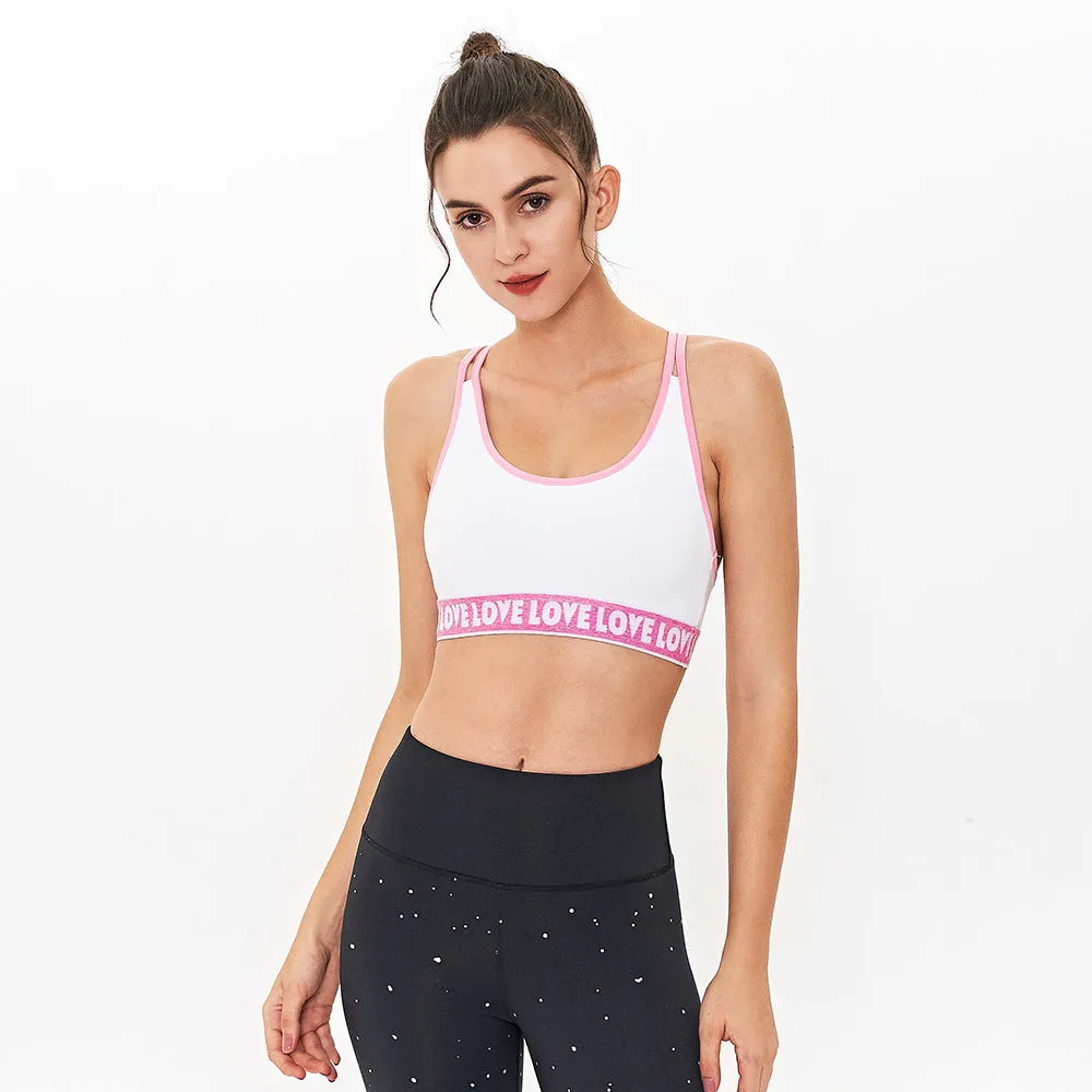 Printed sports bra