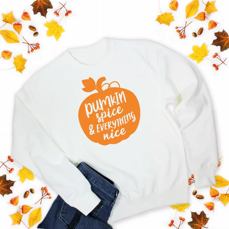 Pumpkin Spice and Everything Nice Autumn Women's Sweatshirt