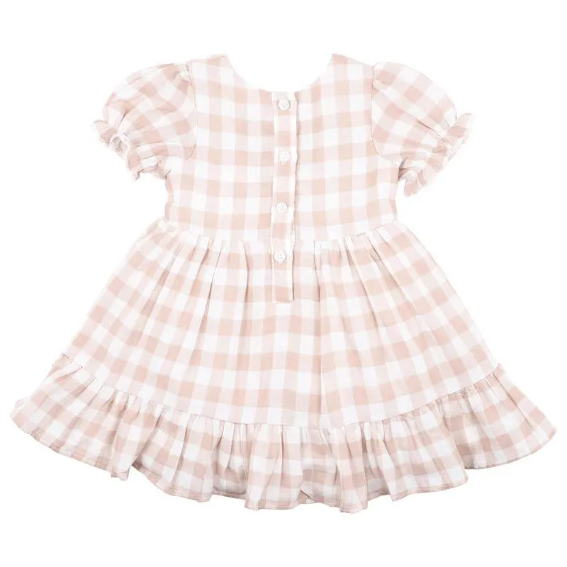 Quinn Check Dress W Shirring