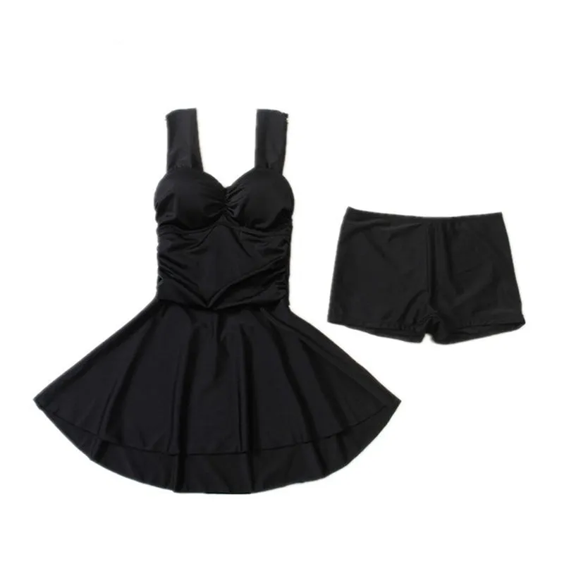 "BLACK SEXY DRESS BOXER SHORTS" SWIMSUIT D070833