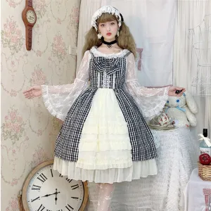 "BLACK/WHITE LACE" SHIRT D072004
