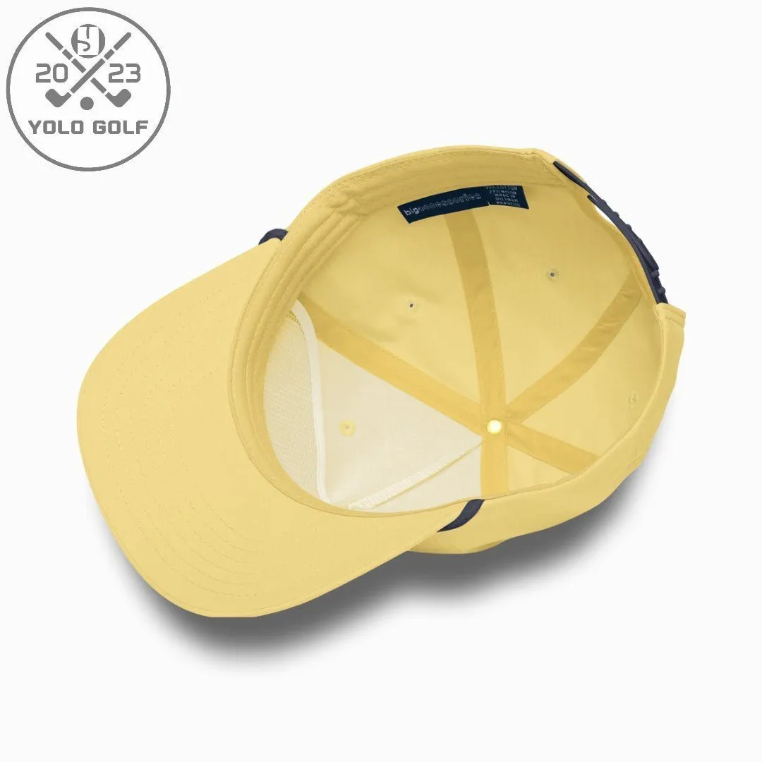 "Clutch" Golf Rope Cap (White Teal Embroidery)