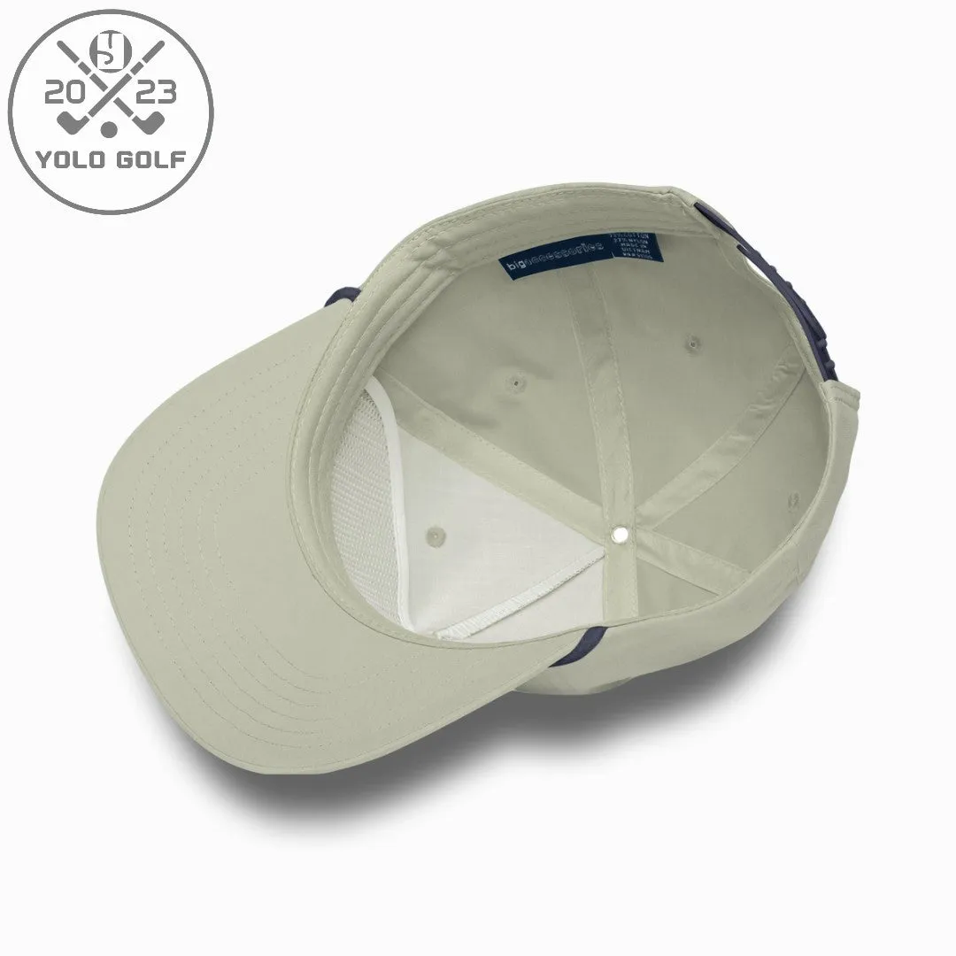 "Deadeye" Golf Rope Cap (White Teal Embroidery)