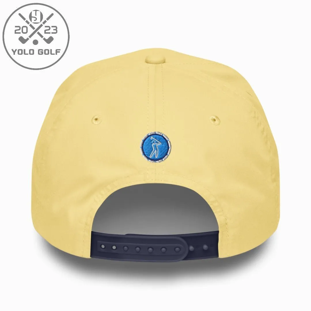 "Deadeye" Golf Rope Cap (White Teal Embroidery)