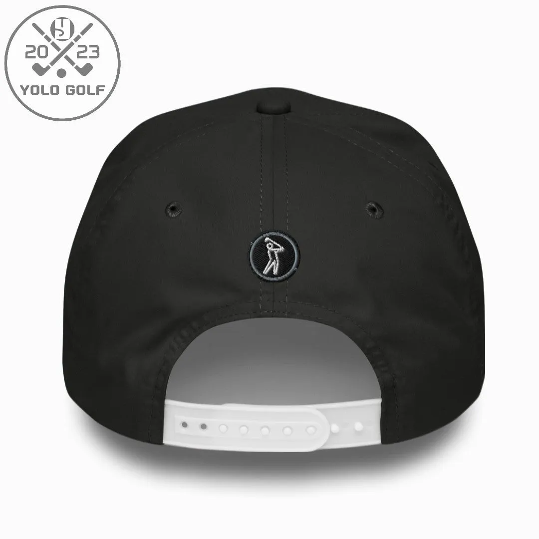 "Golf Trip" Rope Cap (Silver/Black Embroidery)