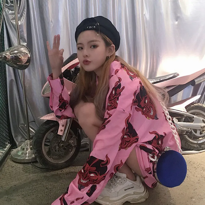 "HARAJUKU DEVIL LONG-SLEEVED" SHIRT D070305