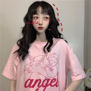 "KISS ANGEL" SHORT SLEEVE TEE K070807