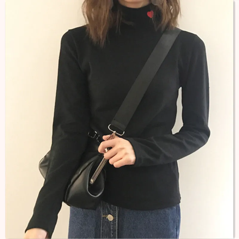"LOVE EMBROIDERY LONG SLEEVE" SHIRT N072806