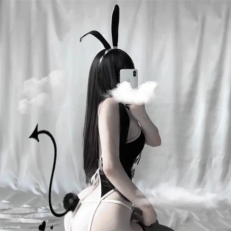 "RABBIT EAR BOW" JUMPSUIT Y042112