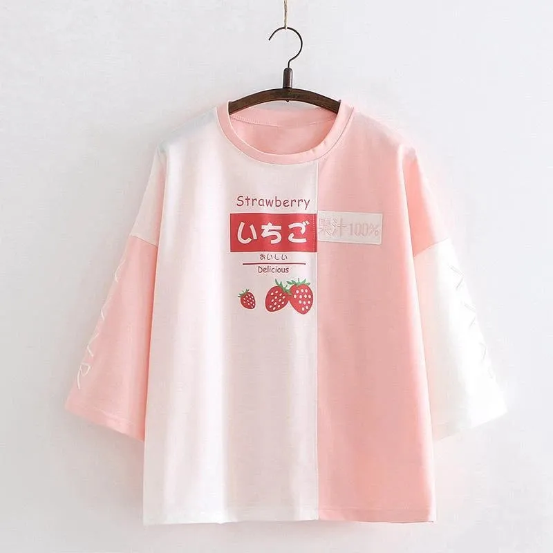 "STRAWBERRY AVOCADO" T-SHIRT N081109