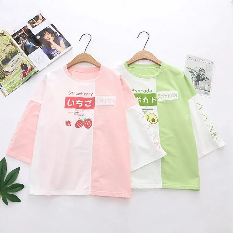 "STRAWBERRY AVOCADO" T-SHIRT N081109