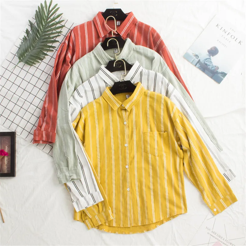"VERTICAL STRIPED" SHIRT K052804