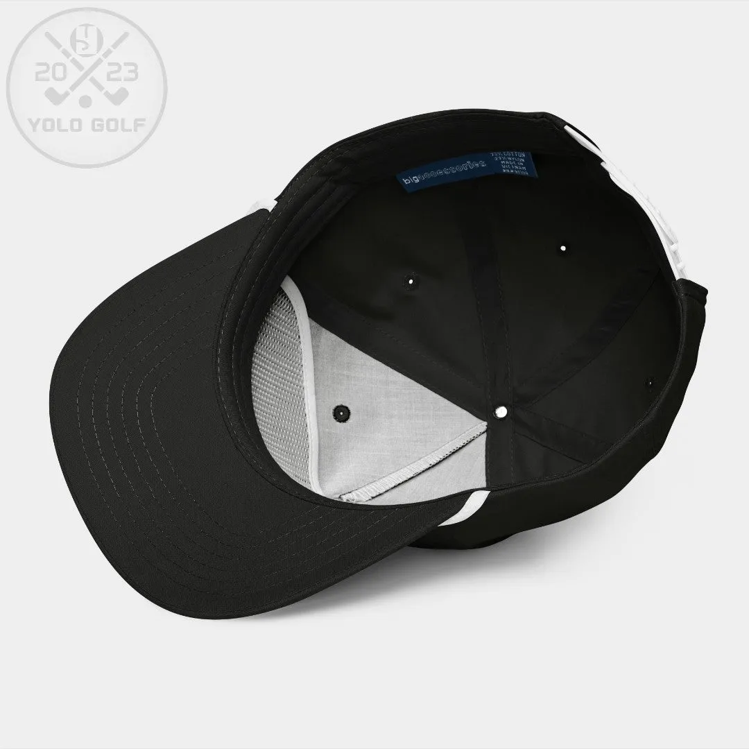 "Vibes Guy" Golf Rope Cap (Black/Silver Embroidery)