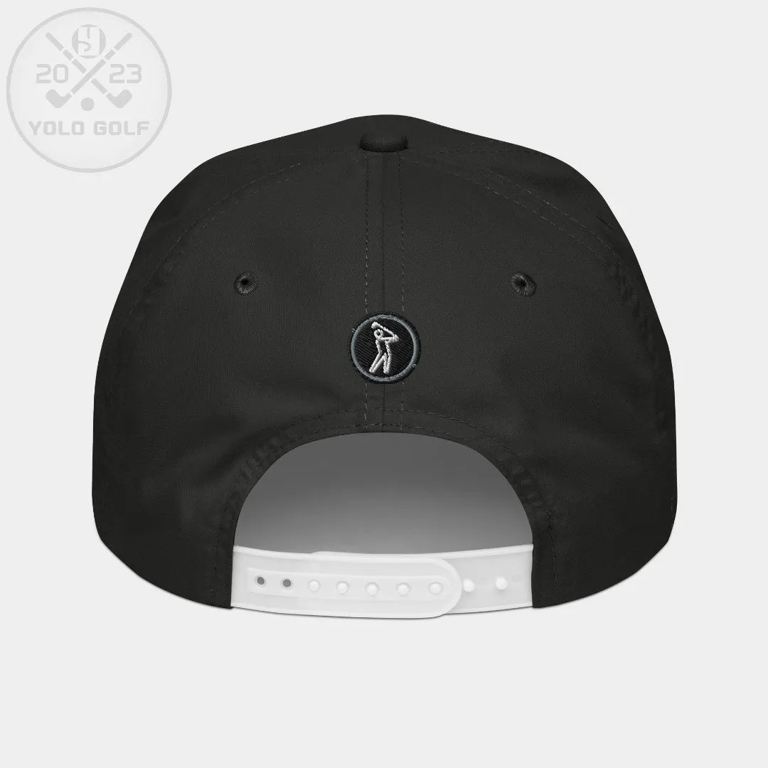 "Vibes Guy" Golf Rope Cap (Black/Silver Embroidery)