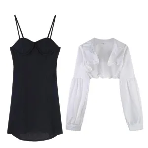 "WHITE HALF" SHIRT / DRESS N092305