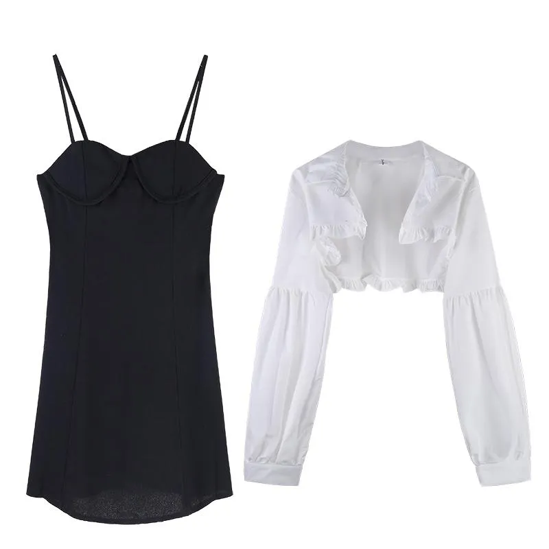 "WHITE HALF" SHIRT / DRESS N092305