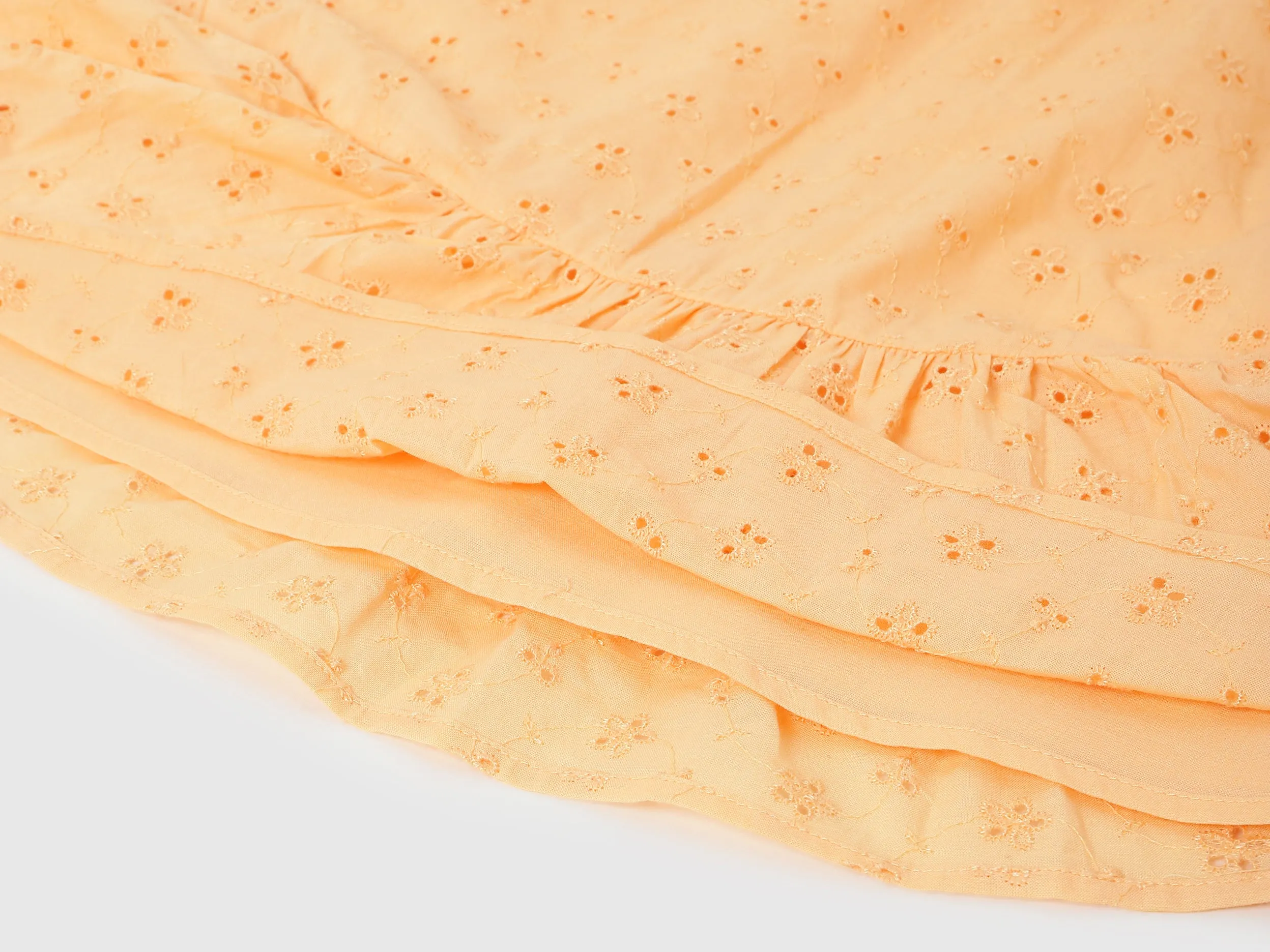 Regular Fit Round Neck Embroidered Dresses