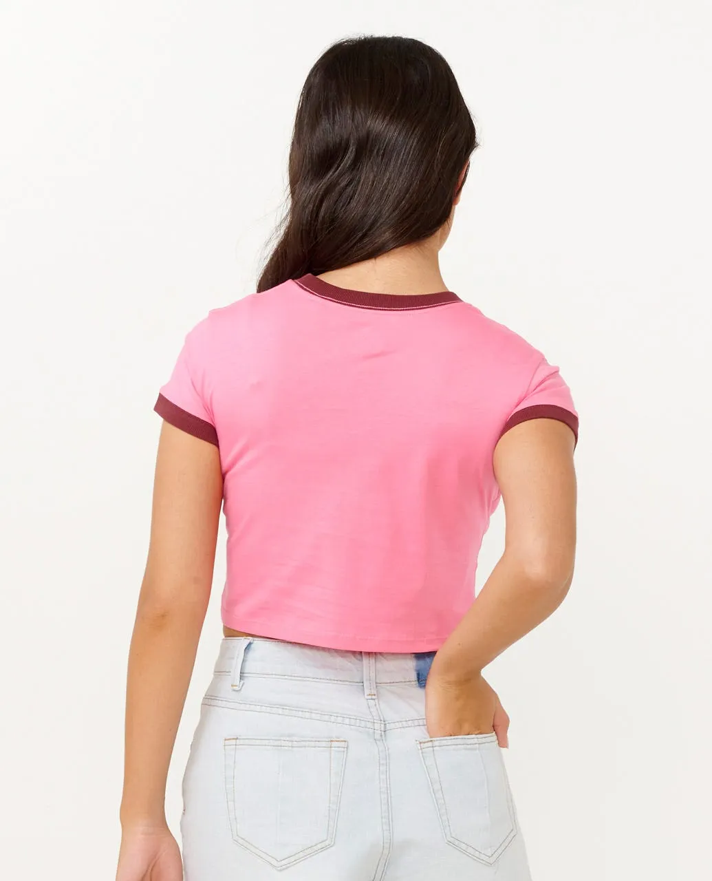 RIP CURL HOOKIPA BABY TEE  - MID PINK