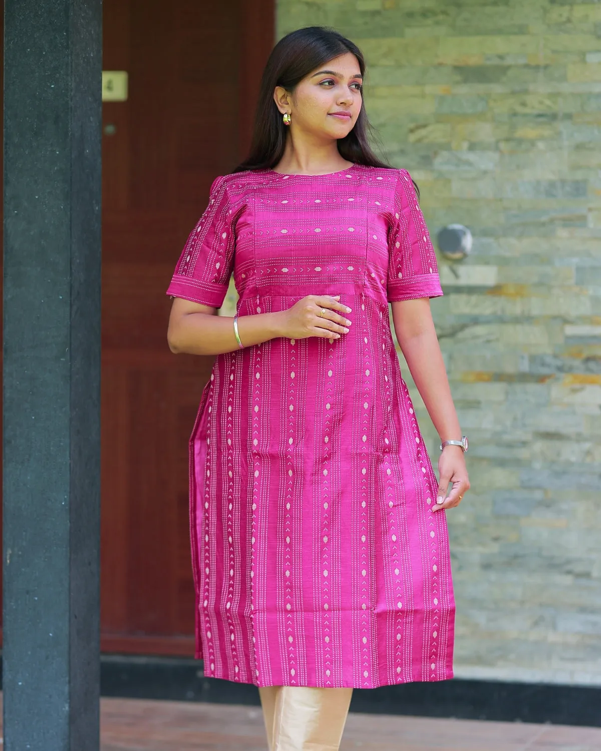 Rose_vilva | Maternity Kurti with Lining [TOP ONLY]