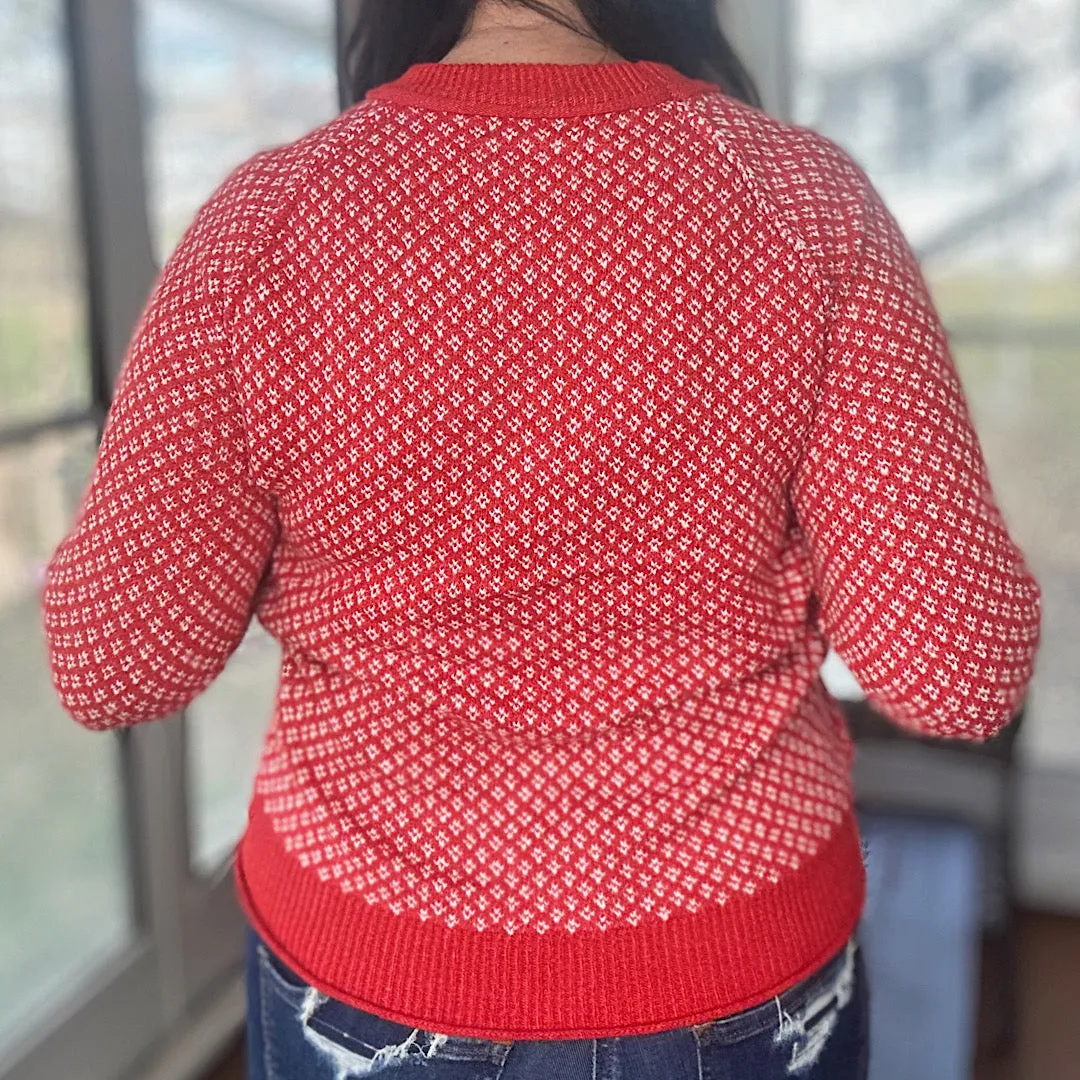 Rosy Red Sweater