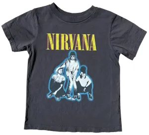 Rowdy Sprout- Nirvana Organic Vintge Black Short Sleeve Tee