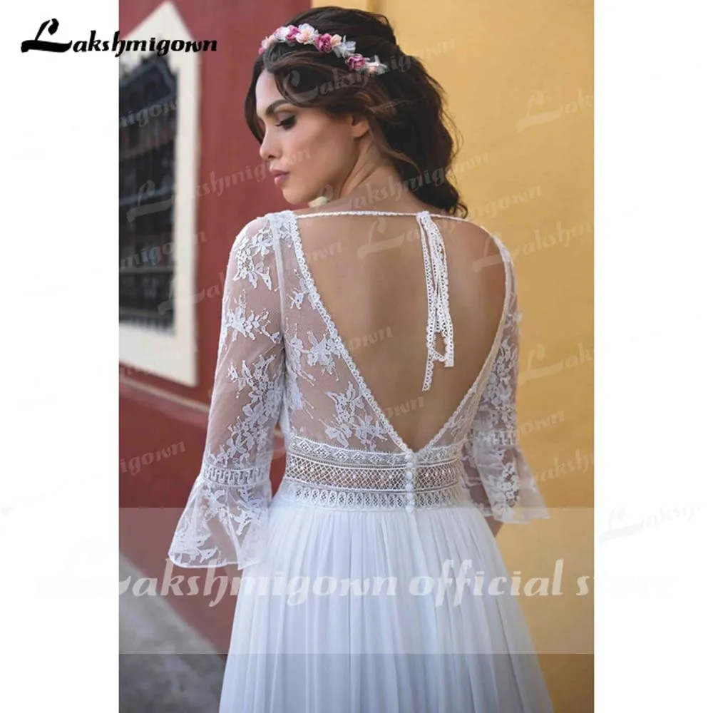 Roycebridal Simple A-Line Wedding Dress Beach Summer