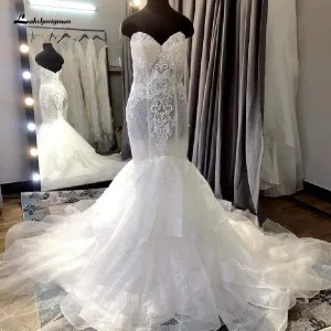 Roycebridal Vintage Lace Two Piece Wedding Dress Detachable Skirt
