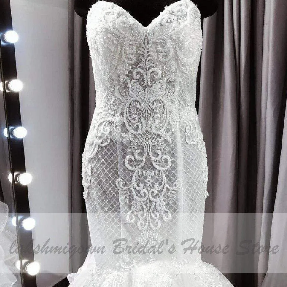 Roycebridal Vintage Lace Two Piece Wedding Dress Detachable Skirt