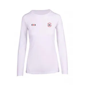 Sale Netball Umpire White  Long Sleeve Tee Ladies