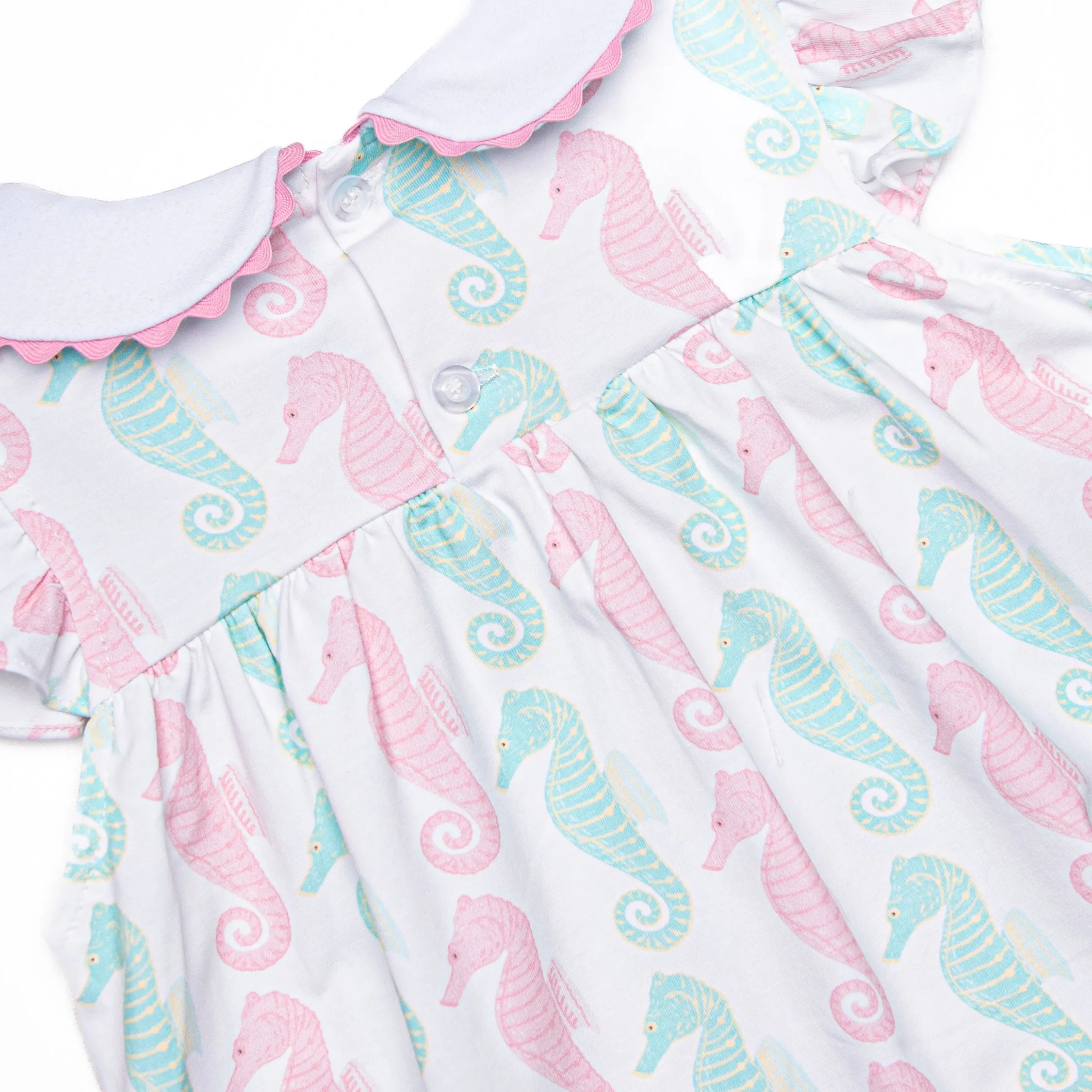 Seahorsin' Around Dress, Pink