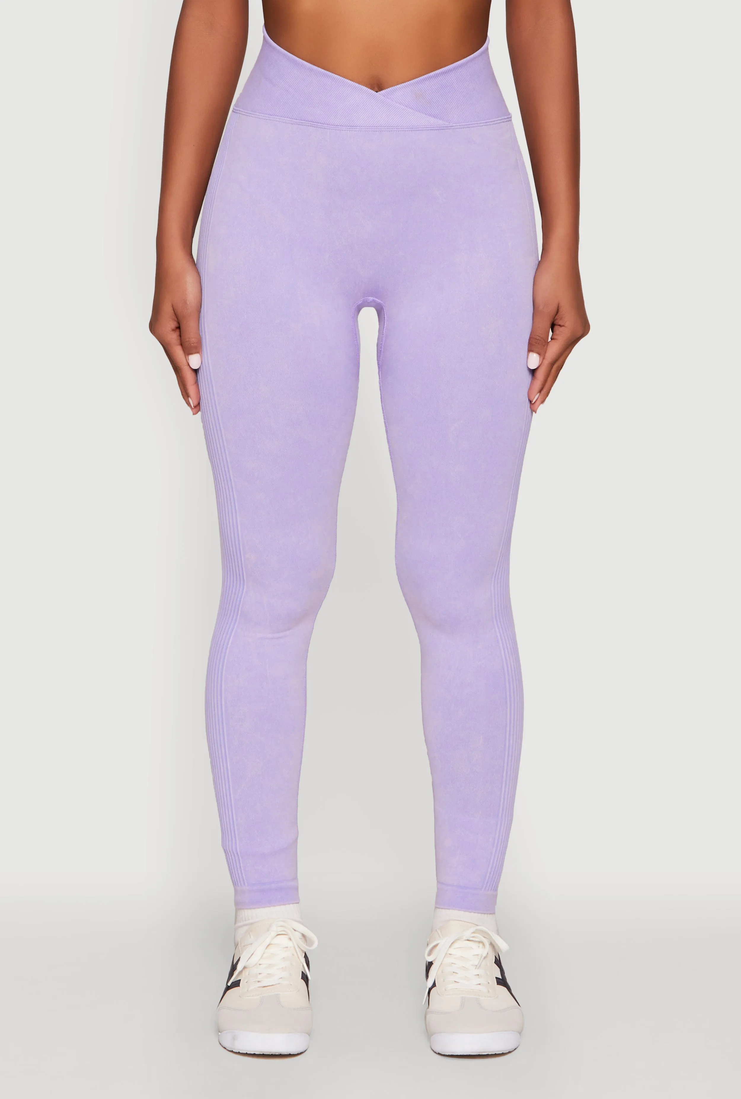 Seamless Mineral Wash Ruched High Waisted Leggings