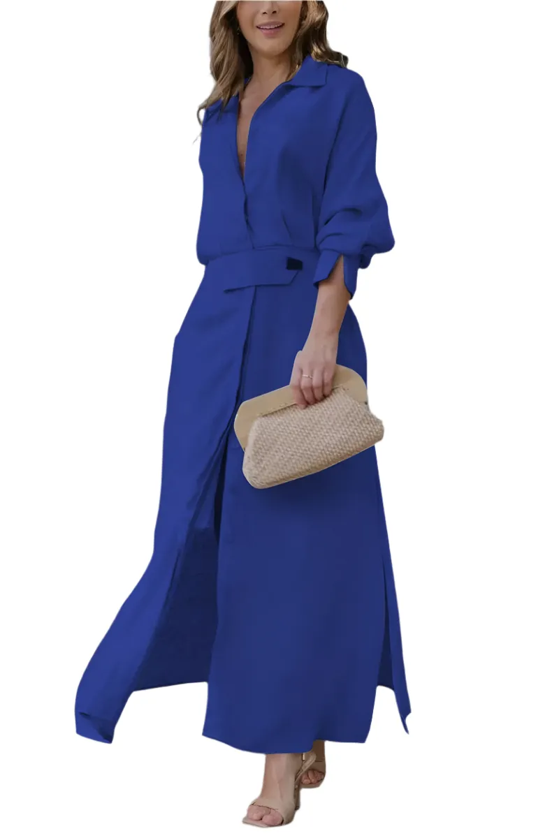 Serafina- Linen Maxi Dress for women