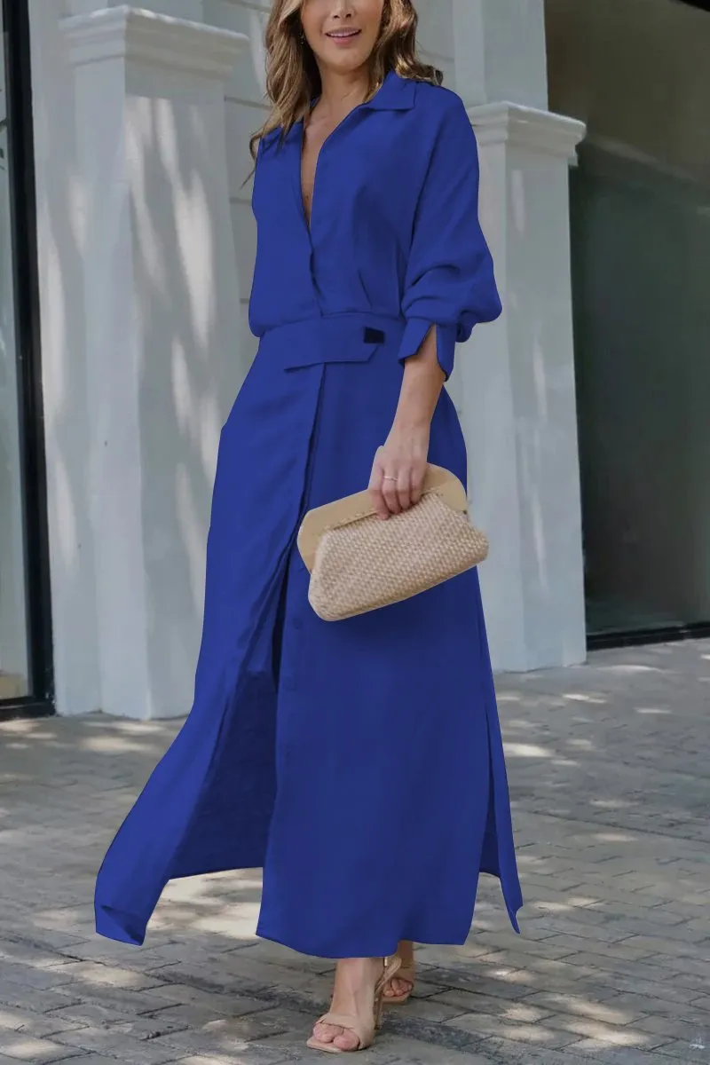 Serafina- Linen Maxi Dress for women