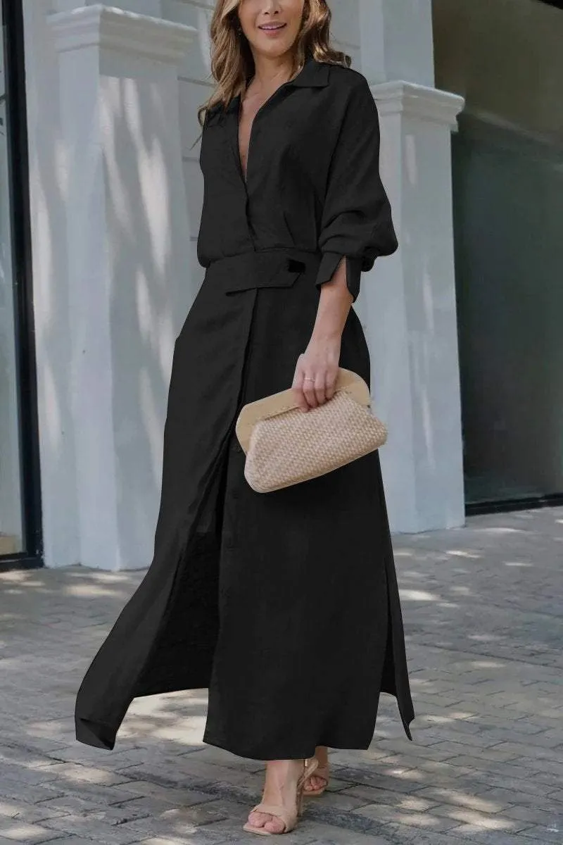 Serafina- Linen Maxi Dress for women