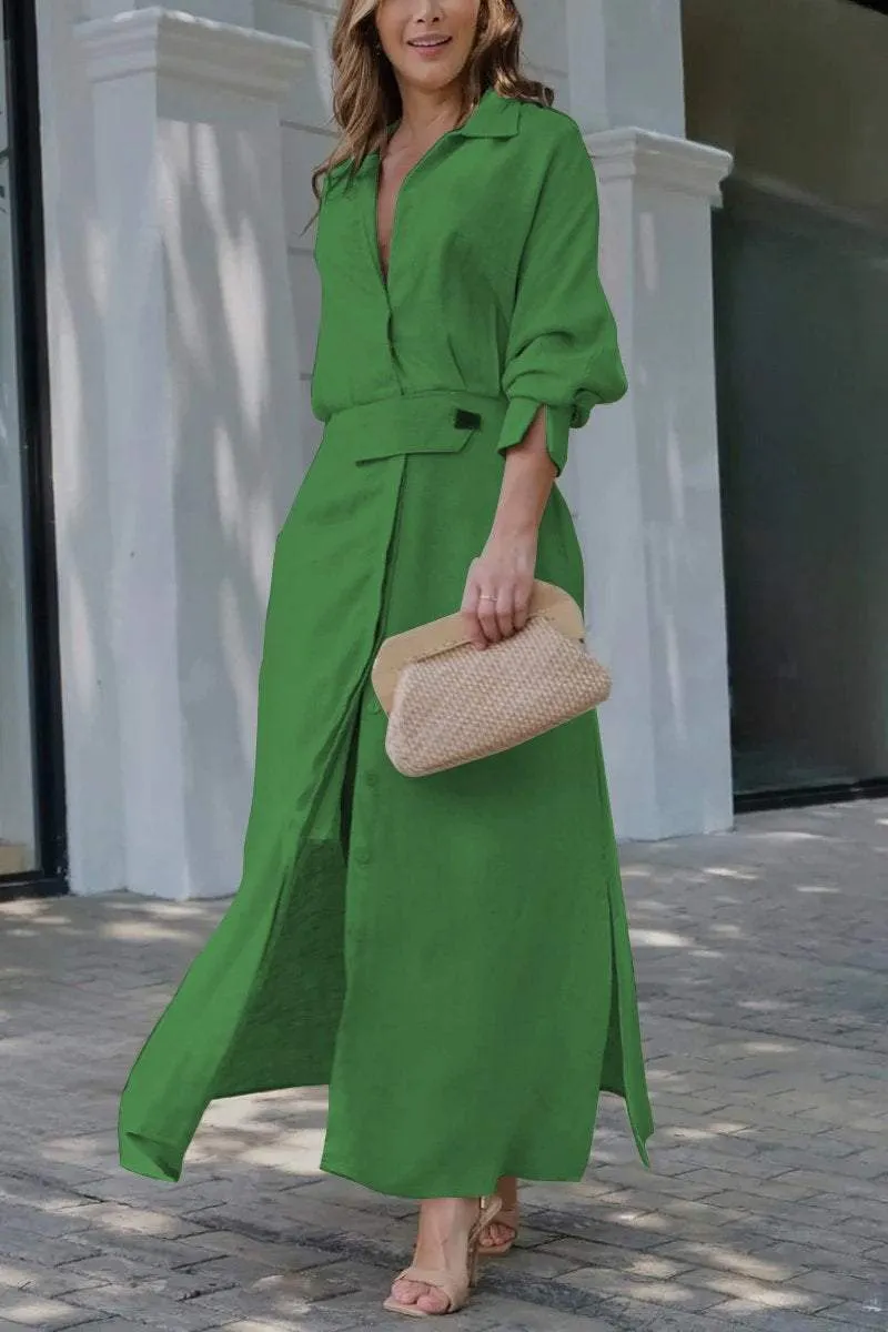 Serafina- Linen Maxi Dress for women