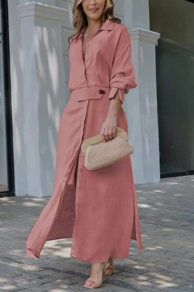 Serafina- Linen Maxi Dress for women