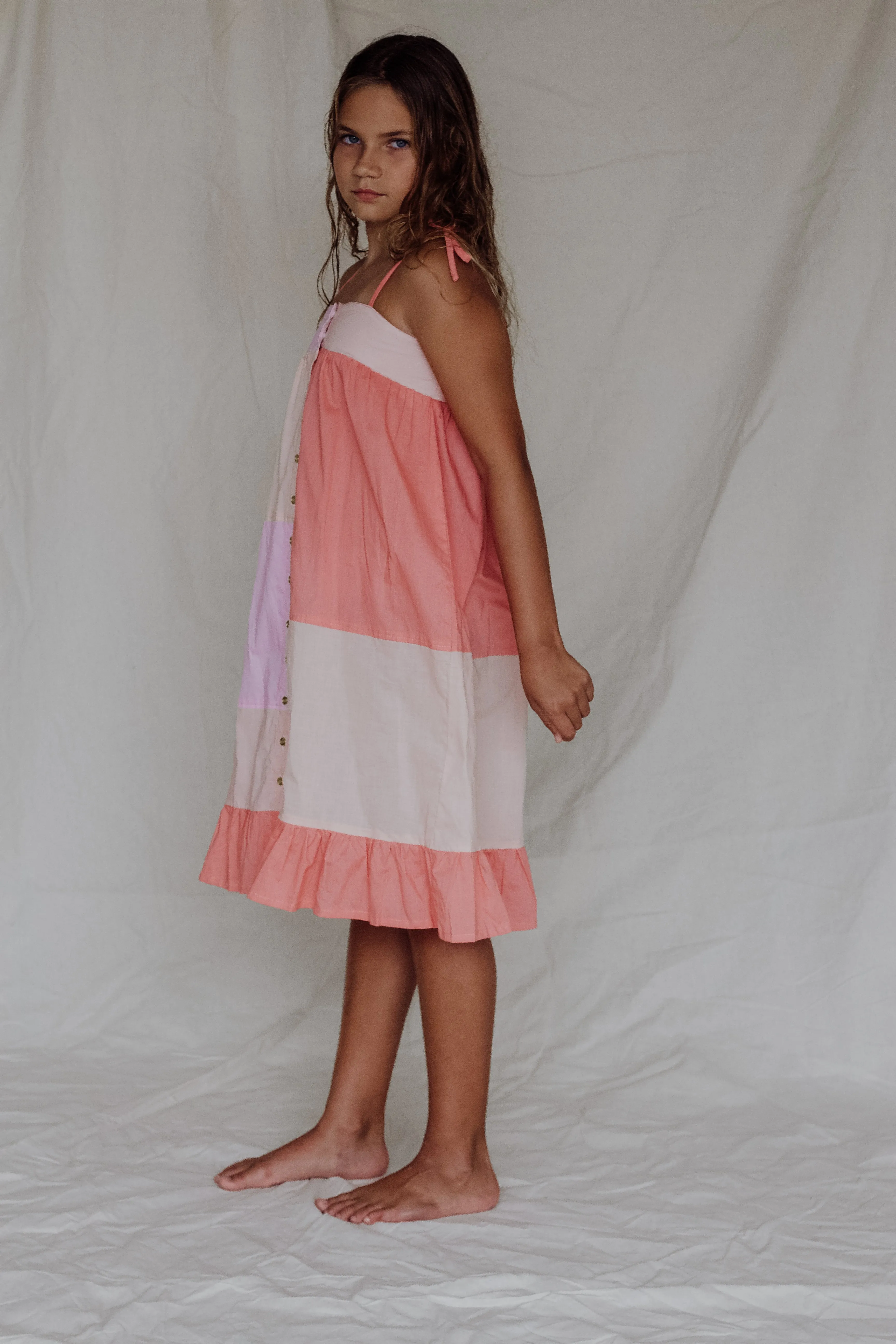 Shelly Dress-Apricot Blush