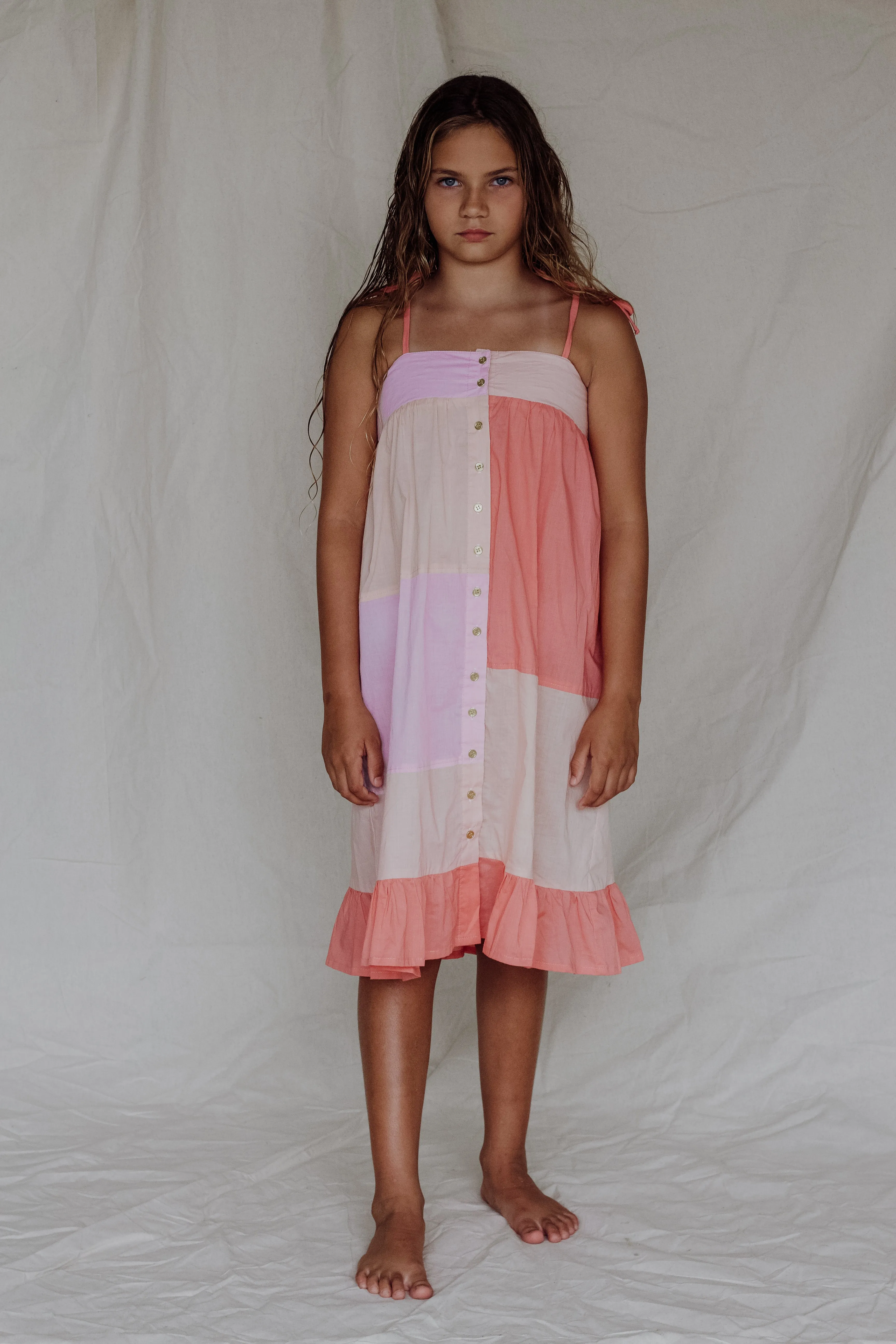 Shelly Dress-Apricot Blush