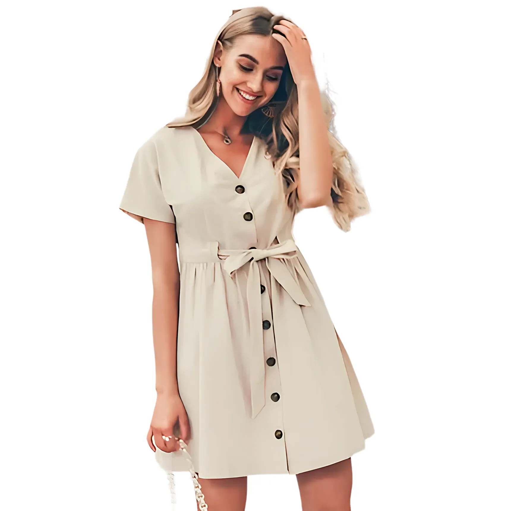 Short V-neck Summer Dresses