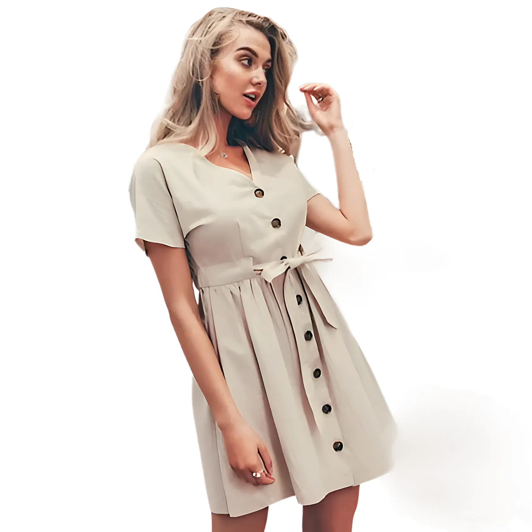 Short V-neck Summer Dresses