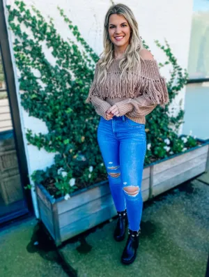 Show Stopper Fringe Sweater
