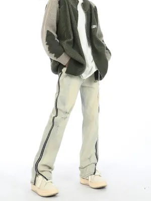 Side Zipper Jeans